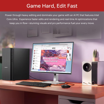 Kompjuter fiks Lenovo IdeaCentre Business Tower 2025, Ultra 7 265 20 core, 32GB RAM, 1TB SSD, i zi