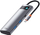 HUB multifunksional Baseus HUB Metal Gleam Series 7in1 - USB-C PD 100W, USB-C, 2xUSB 3.0, HDMI, SD / TF, gri