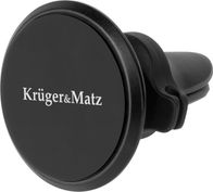 Mbajtës magnetik telefoni për veturë Kruger&Matz, montim në grilë ajri, rrotullim 360°, i zi