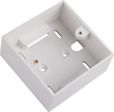Kuti montimi Lanview Back Box 86×86×36mm, për prizë dhe çelës, plastike, e bardhë