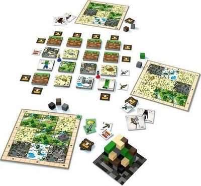 Lojë tavoline Ravensburger Minecraft Heroes of the Village, bashkëpunuese, 2 4 lojtarë