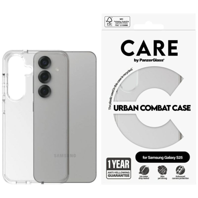 Mbrojtëse telefoni PanzerGlass CARE Urban Combat, për Samsung Galaxy S25, transparente