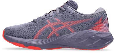 Këpucë sportive fëmijësh ASICS Novablast 5 GS, rrjetë tekstile, taban amortizues, gri