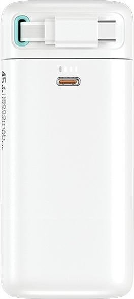 Power bank Usams XMF SE, 18000mAh, PD 45W, me kabllo USB-C të tërheqshme, i zi