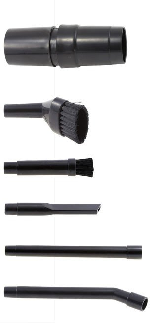 Set gryka universale Wessper MiniBrush, për fshesë me korrent, tub 30–38 mm, i zi