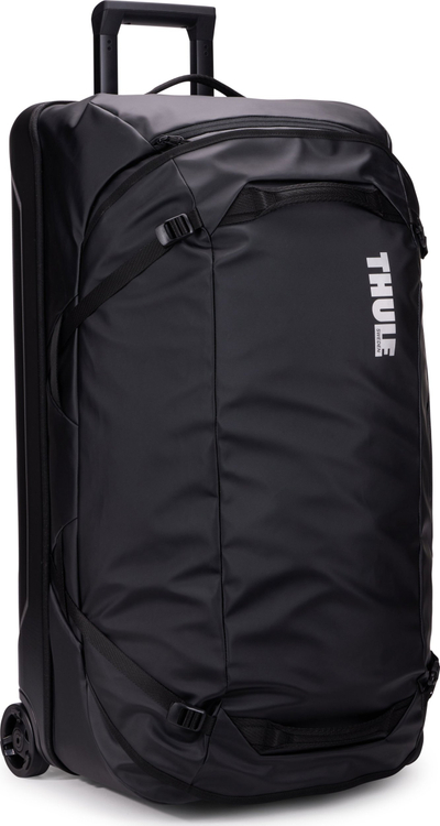 Çantë udhëtimi me rrota Thule Chasm, material tarpaulin, dorezë teleskopike, e zezë