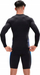 Bluzë noti për burra Speedo ECO Endurance+ Splice, me mëngë t’gjata, UPF40+, e zezë me blu