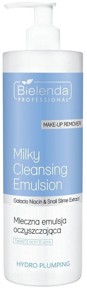 Emulsion pastrimi fytyre Bielenda Professional Hydro Plumping Milk, 500ml, për lëkurë të ndjeshme