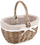 Shportë pikniku Lumarko, shportë shelgu, 32.5x24x32 cm, bezhë
