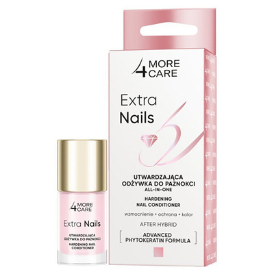 Llak thonjsh More4Care Extra Strengthening, 10ml, transparent