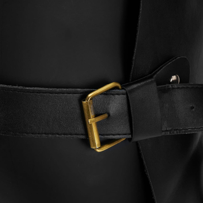 Професионална престилка Activeshop Black Apron K-508, отпорна на дамки, црна