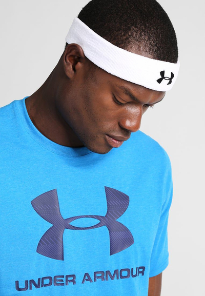 Shirit sportiv për kokë Under Armour Performance 1276990-100, poliestër, unisex, i bardhë