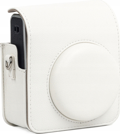 Çantë mbrojtëse Loveinstant për Fujifilm Instax Mini 40, lëkurë eko, e bardhë