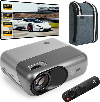 Projektor Spacetronik Vivibright LED D1000, Full HD 1080p, ekran 100", gri