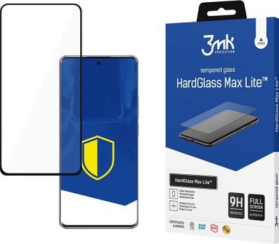 Заштитно стакло 3MK HardGlass Max Lite за OPPO Reno 10 / 10 Pro, 9H, проѕирно