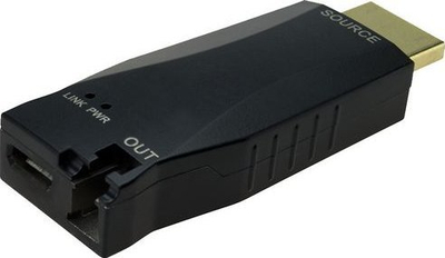HDMI екстендер Vivolink VLHDMIEXTDGL100, 4K 60Hz, со оптичко влакно, црн