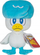 Lodër plushe Pokemon Quaxly, 20 cm, blu e bardhë