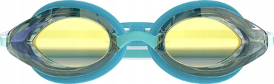 Syze noti Speedo Vanquisher 3.0 Mirror, për goca, lente blu gold