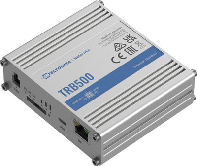 Индустриски VoIP гејтвеј Teltonika TRB500, 5G, гигабитен Етернет, сива