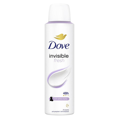 Antiperspirant sprej Dove Invisible Fresh, 150 ml