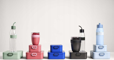 Enë drekë Mepal Ellipse On the Go, 2 ndarje, plastike pa BPA, e zezë