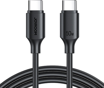Kabllo USB Joyroom S-CC060A9, USB-C në USB-C, 60W, 1 m, e zezë