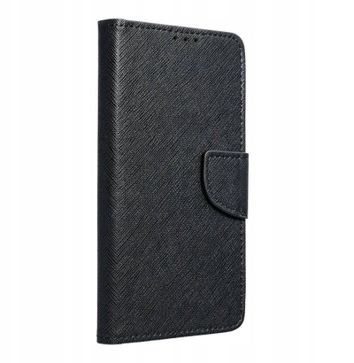Mbulesë libri OEM Fancy për Samsung Galaxy S25 FE, me xhepa për karta, shndërrohet në stand, e zezë