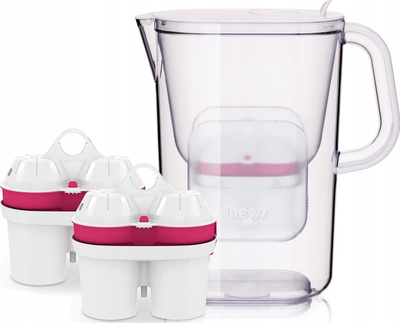 Kançë filtri uji BWT AQUAlizer Baselight, 2.6L, me shishe qelqi, transparente