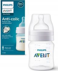 Biberon Philips Avent Anti colic, 125 ml, 0m+, transparent