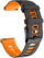 Rrip për orë të mençur 4wrist Garmin 22 mm, i zi/portokalltë