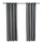 Set perde Heinner, 2 copë, 140x270cm, poliester, gri