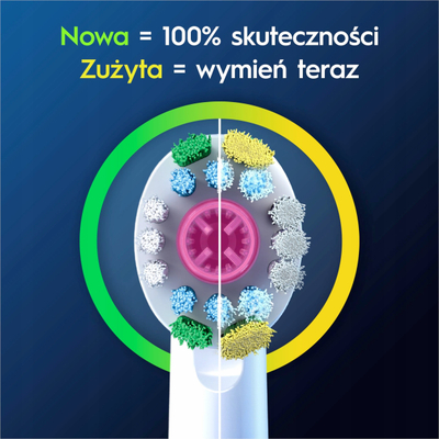 Kokë furçe elektrike Oral-B 3D White, paketim 12 copë, e bardhë