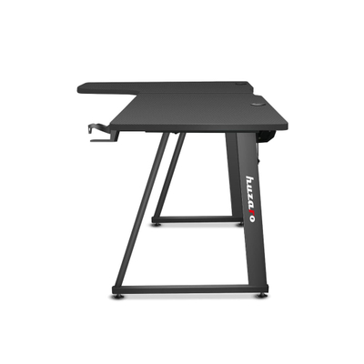 Tavolinë gaming Huzaro Hero 7.7, 160x60 cm, këndore, e zezë
