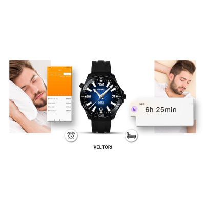 Smartwatch Veltori VT150 1, ekran 1.52", IP68, i zi