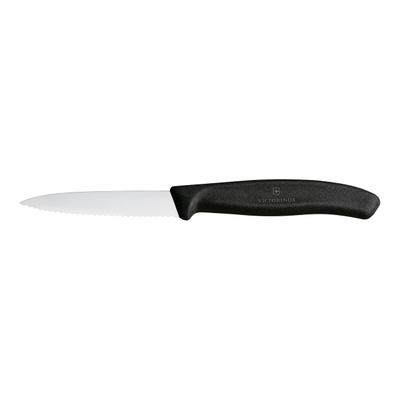 Thikë për prerje Victorinox, e valëzuar, e zezë
