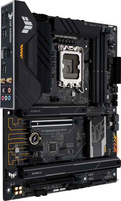 Pllakë amë ASUS TUF Gaming B660 Plus WIFI D4, Intel B660, LGA 1700, ATX, e zezë