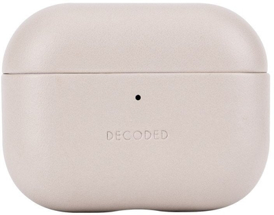 Kuti mbrojtëse lëkure Decoded për Apple AirPods Pro 3, Clay, bezhë