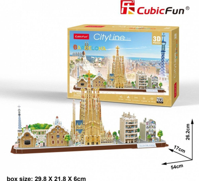 Cubic Fun Barcelona 3D Сложувалка, 186 Парчиња