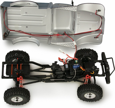Машина играчка кроулер Amewi AMXROCK AM18, 1:18, електрична RTR, сина
