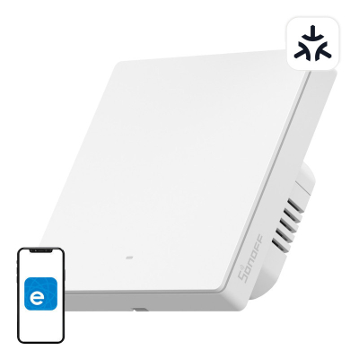 Çelës inteligjent muri Sonoff SwitchMan M5 Matter, 1 kanal, WiFi, i bardhë