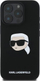 Futrollë telefoni Karl Lagerfeld Karl Head, silikon i lëngshëm, për iPhone 16 Pro, e zezë