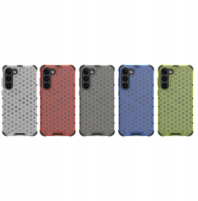 Futrollë telefoni Hurtel Honeycomb për Samsung Galaxy S23+, hibride e fortë, e zezë