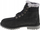 Çizme fëmijësh Timberland Premium 6 IN WP Shearling Boot Jr, lëkurë nubuck, të izoluar, të zeza