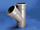 Tub T Wavin 3060421814, 45°, 75x75x50mm, i hirtë