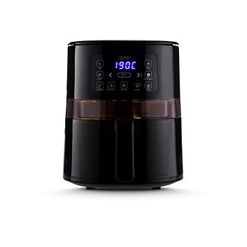 Fritezë me ajër të nxehtë Lauben Hot Air Fryer 4000BC, 120 200°C, sipërfaqe jo ngjitëse, e zezë