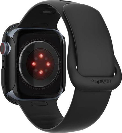 Mbulesë Spigen Thin Fit për Apple Watch 7 41mm, polikarbonat, e zezë