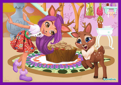Puzzle për fëmijë Trefl Charming Enchantimals, set 10in1, shumëngjyrësh