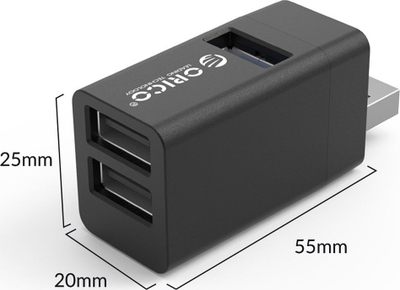 USB HUB Orico MINI U32, 3x USB A 3.0, 5 Gbps, i zi
