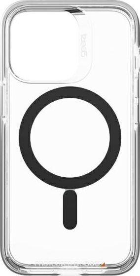 Маска за телефон Gear4 Santa Cruz Snap за iPhone 13 Pro, MagSafe, проѕирна со црни детали