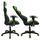 Karrige gaming 67×70×134 cm (HM1056.03), zezë/ gjelbër